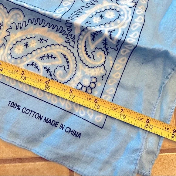 Set of 7 Cotton Paisley Bandanas - Picture 4 of 7